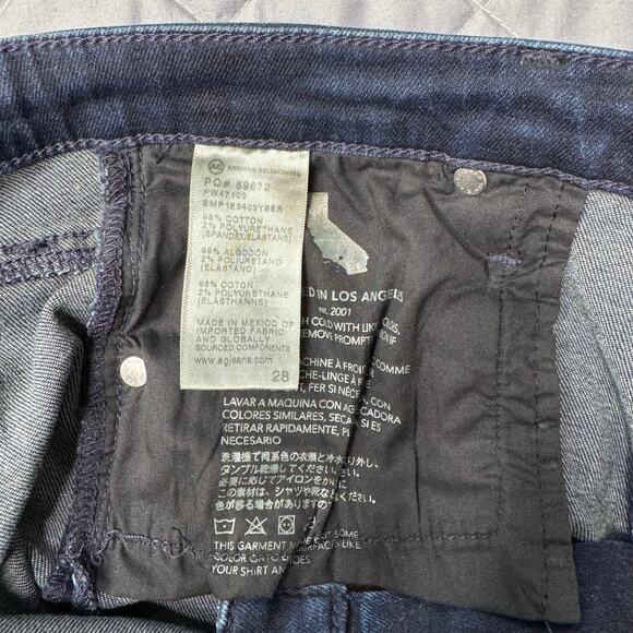 AG Adriano Goldschmied angel low-rise boot leg jeans Japanese fabric women’s 28R - Picture 6 of 8